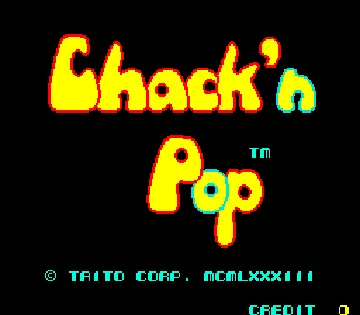 Chack'n Pop screen shot title